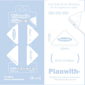 Books Corner Clips 4PCs Triangle Edge Clips Bookmark & Memo Holder Document Organizer School Supplies Stationery 三角夹
