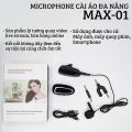 [HCM][Xả Hết Cuối Năm] Micro Thu Âm Đa Năng Bluetooth Cài Áo Chuyên Nghiệp Micro Thu Âm Cao Cấp Micro Trợ Giảng Max-01 Dành Cho Youtuber  Vlog Bán Hàng Live Stream Nhỏ Gọn Âm Thanh Rõ Ràng Bh 12 Th. 