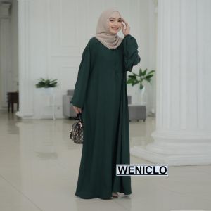 WIVE GAMIS SYARI LD 150 dan 130 SUPER JUMBO 6XL CRINKLE PREMIUM JAHITAN HALUS RAPI UNTUK PESTA PENGAJIAN
