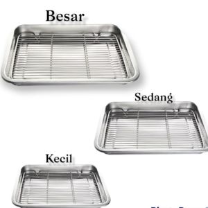 Cooling rak dan nampan peniris minyak makanan stenlis steel