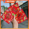 Set 10 Tem Tết Decal Dán Tết Chúc Mừng Năm Mới Dưa Hấu Bánh Chưng Hình Tròn 🌈 Decal chống nước, cắt sẵn, trang trí Tết. 