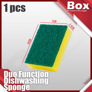 1Pcs Kitchen Dishwashing Sponge Double-sided Cleaning Sponge Scouring Pads Dish Washing Sponge