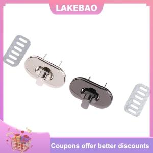 【LAKEBAO】 Mini Hình Bầu Dục Twist Khóa Lần Lượt Ổ Khóa Kim Loại Đóng Cửa Khóa Cho Ví Ví Của Phụ Nữ Túi Xách Vai Túi Phụ Kiện