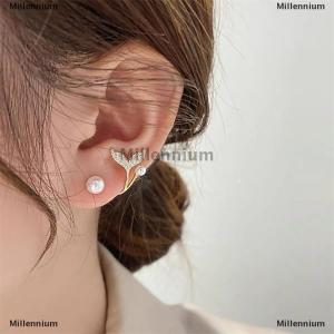 [COD] Millennium Mới Đến Stud Bông Tai Thời Trang Đuôi Cá Kim Loại Phụ Nữ Cổ Điển Mùa Xuân Mùa Hè Hoa Ngọc Trai Dễ Thương Thanh Lịch Nữ Hợp Thời Trang Đồ Trang Sức Hợp Thời Trang