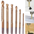 ชุดดอกสว่านเหล็กความเร็วสูงเคลือบไทเทเนียมJCZT 6ชิ้น ทนทานมีประสิทธิภาพสําหรับสว่านไฟฟ้า. 