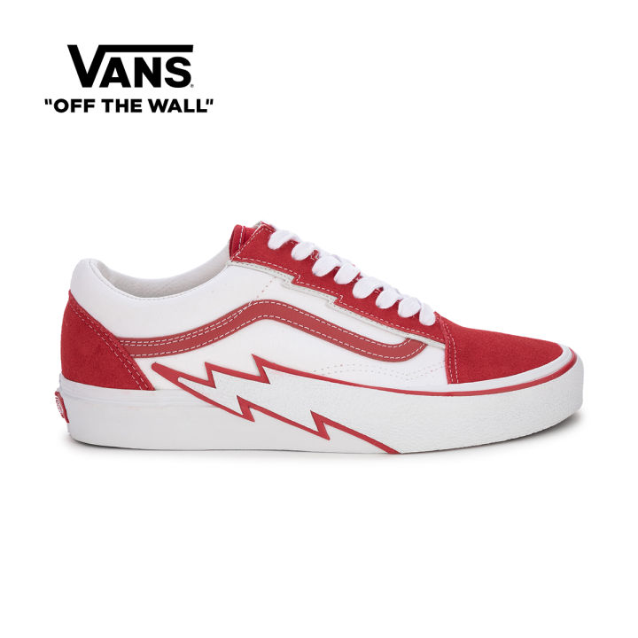 Mens red old hot sale skool vans