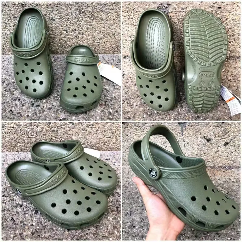 Army green crocs online mens