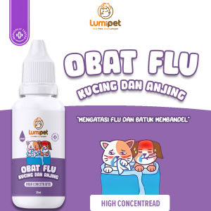 LUMIPET Obat Flu Kucing dan Anjing Efektif Mengatasi Pilek Batuk dan Gejala Infeksi Saluran Pernafasan
