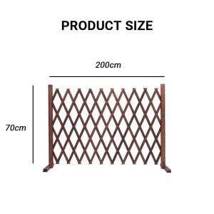 Garden Wooden Fence Pagar Rumah Pet Safty Fence Indoor Partition Telescopic Fence Landscaping Fence