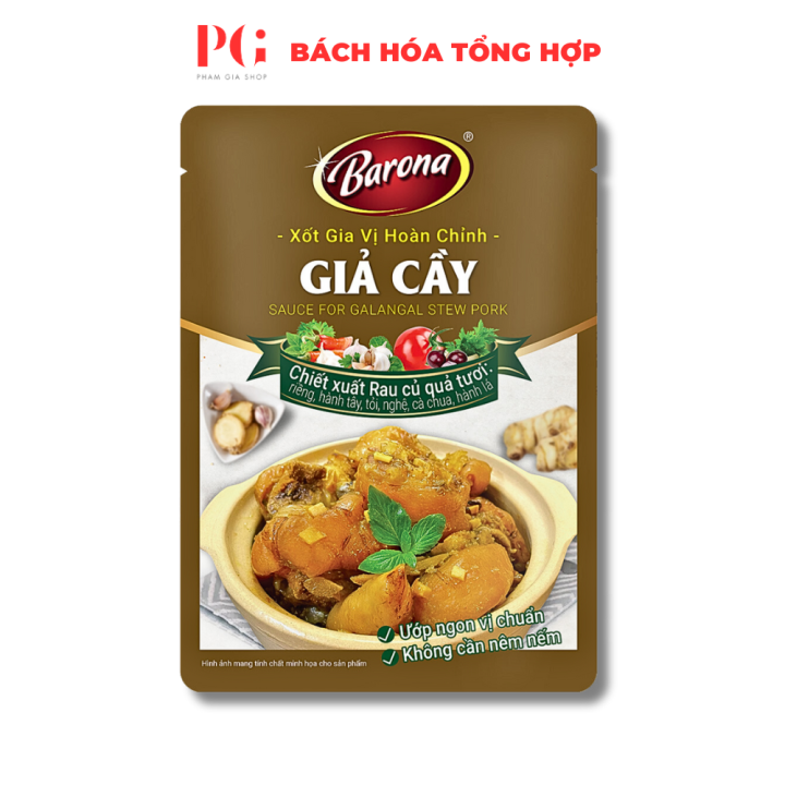 Xốt Gia Vị Giả Cầy Barona 80G/Gói Chính Hãng