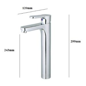 Vòi lavabo nóng lạnh thân cao chính hãng Caesar B571CU
