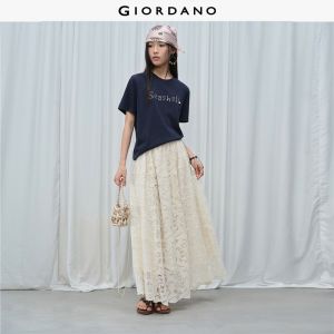 GIORDANO Women Skirt Non-Elastic Skirt Woven Fabric Skirt 18466603