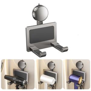 Suction Cup Hair Dryer Holder Bathroom Organizers not Drill Installation Blow Dryer Stand for Tile & Glass Surfaces