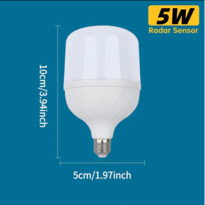 30W LED Sensor Light Bulb E27 Smart Radar Sound Motion Sensor Lamp Stair Hallway Energy-saving Light