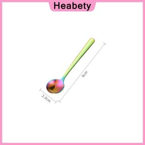 Heabety Stainless Steel Coffee Stirring Spoon Mini Note Spoon Mug Teaspoons Music Bar Ice Cream Creative Gift Spoon Kitchen Tableware