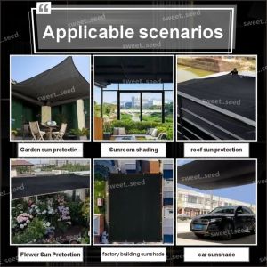 8X Thick Sun Shade Net 16FTx26FT 98% shading rate outdoor garden farm plant Car shed greenhouse net