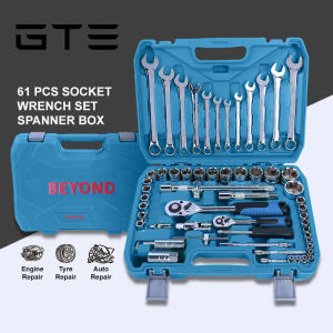 GTE Beyond 61pcs Combination Socket Wrench Set Automotive Repair Tools Box Ratchet Spanner Kit With Storage Box - Fulfilled by GTE SHOP
