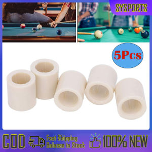 5Pcs Billiard Cue Ferrules Pool Cue Ferrule Snooker Pool Cue White Fiber Stick Rod Repairing Tool