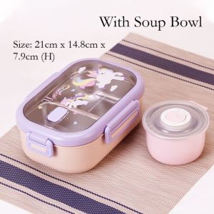 304 Stainless Steel Rabbit B Duck Thermos Thermal Lunch Box Kid Adult Bunny Bento Boxes Dinnerware