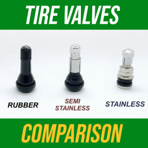 Tire Valve Options: Semi Stainless, Stainless Steel & Rubber 4pcs/set