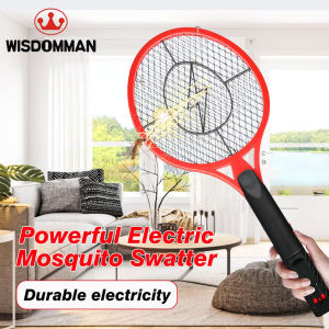 WISDOMMAN Rechargeable Electric Mosquito Killer Swatter Racket