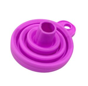 Corong Minyak Goreng Silikon Air Lipat Portable Plastik Mini Kerucut Tuang Minyak Susu Madu Sabun