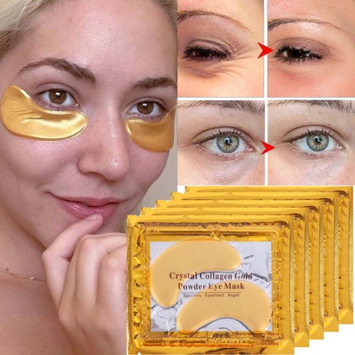 [Sleep mask]24K Gold Moisturizing Crystal Collagen Eye Mask Anti