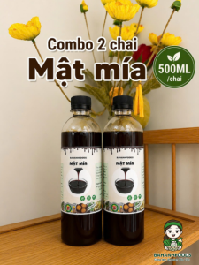 Combo 2 Chai Mật Mía Tự Nhiên Cô Đặc Nguyên Chất Từ Cây Mía - Đặc Sản Truyền Thống Bahanhfoods