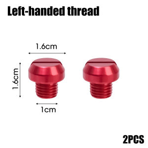 8PCS Motorcycle Mirror M8 M10 Hole Screw Aluminium Alloy Durable Plug Modification Accessories Rearview Mirror Scooter Decor Screw Cover