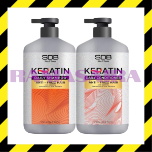 PAKET SDB Keratin Daily Shampoo + Masker + Conditioner Melembutkan Rambut bebas Kusut Patah Halus