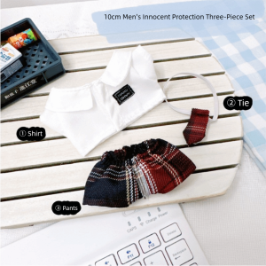 FUNG MALL Nhồi bông Quần áo búp bê cotton Preppy Đáng yêu Đồng phục JK Váy Búp Bê cotton Dễ thương Hoạt hình Quần áo búp bê nhồi bông 10cm/20cm Búp bê nhồi bông