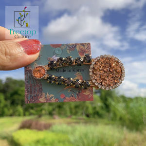 [Treetop Culture] Korean Hair clip bow tie glitter