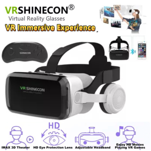 PROMO TERBARU Shinecon VR Box IMAX Giant Screen Virtual Ful HD Bisa Semua Hp Reality Glasses with Headset - SC-G06EB