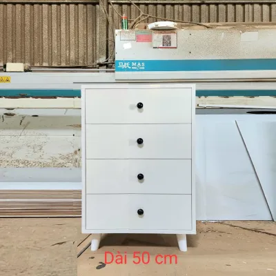 Tủ gỗ đa năng ngăn kéo đựng quần áo NT GIA LINH GROUP để đầu giường và decor phòng khách KT 100x38x80cm