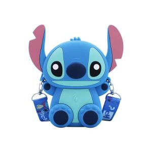 3D Stitch Silicone Purse Cartoon Stitch Shoulder Bag Children Mini Storage Kids Girls Wallet Crossbody Bag