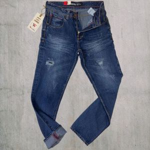 OXY BOSS - Celana Jeans Pria Full Fashion Terbaru Model Slim Straigh Celana Jeans Panjang Sobek Denim Ukuran 28-34