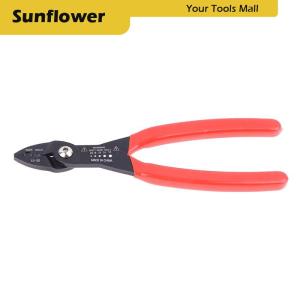 🎀🎁【Special price】Sun คีมช่างไฟฟ้าอเนกประสงค์4อิน1 12-20 AWG เครื่องเชื่อมลวดเครื่องปอกสายเคเบิล