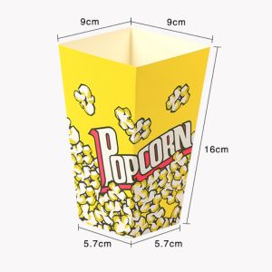 50pcs Popcorn Boxes Paper Popcorn Bucket Popcorn Bowls Bags 28oz Containers Disposable French Fry Snack Bowl