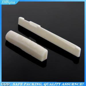 [COD] Ivory Buffalo Bone Bridge Saddle And Slotted Nut For 6 String Acoustic Guitar