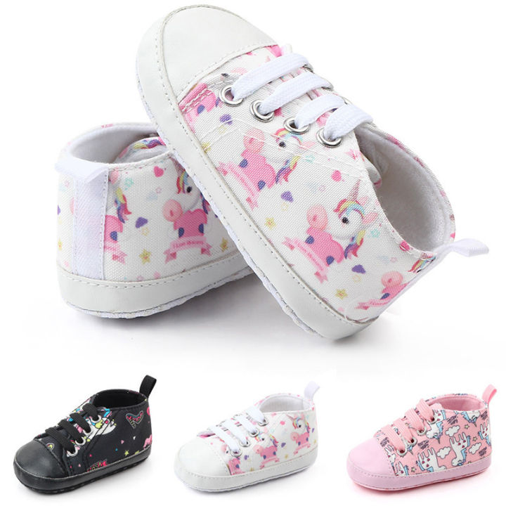 Schnappy Baby Shoes Cute Unicorn 0-18 Months Baby Girl
