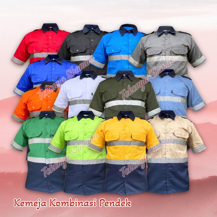 Wearpack%20Safety%20Werpack%20Atasan%20Kemeja%20Pendek%20Baju%20Kerja%20Murah%20Seragam%20Lengan%20Pendek%20-%20Image%202