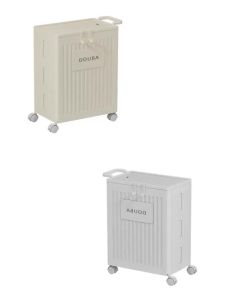 IGDL Foldable yoga mat storage  grocery container home folding storage laundry basket with wheels shelf storage  for and clothes organizer organizer Storage Cart