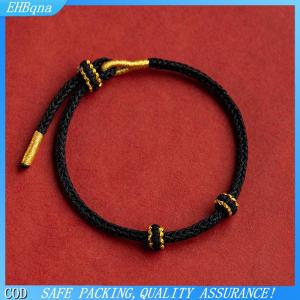 COD กำไลข้อมือเชือกนำโชคสำหรับเด็กแนววินเทจปรับขนาดได้สายสีแดงแบบ DIY ของขวัญ