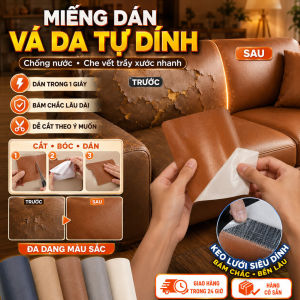 🔥sốc🔥Miếng dán vá da tự dính chống nước Miếng sửa da sofa túi giày che vết trầy xước Tem da phục hồi ghế nệm bền đẹp