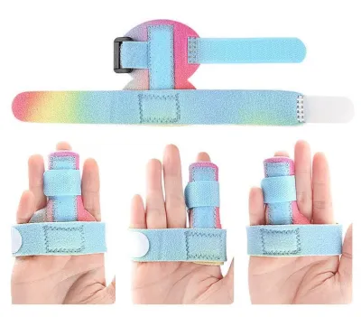SG Stocks 1PC Finger Fixing Support Pain Relief Splint Straightener Brace Belt Strap Trigger