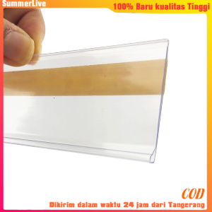 Price Rail Shelf Double Tape PVC 900 mm Pemegang Label Harga/Pemegang Label Supermarket