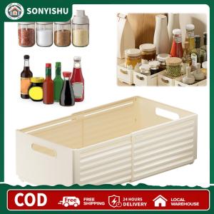 [SONYISHU]2Pcs Retractable Storage Box Stackable Adjustable Drawer Organizer Expandable Storage Boxes Organisers Container Baskets