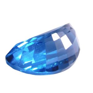 Natural Brazil Blue Topaz 15.35 Cts. Fancy Cut Eye Clean Grade Loose Gemstone
