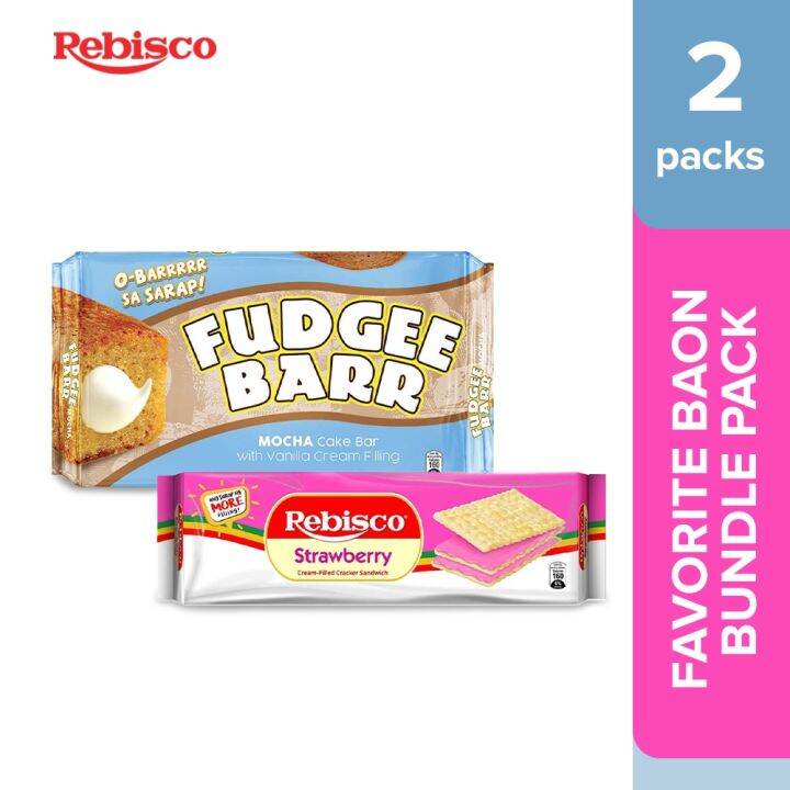 Favorite Baon Bundle Pack Fudgee Barr Mocha Rebisco Strawberry