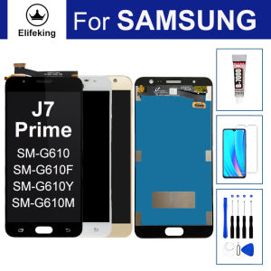 Màn hình LCD cho Samsung Galaxy J7 Thủ SM-G610F SM-G610Y SM-G610M SM-G610 Hiển thị màn hình cảm ứng số hóa thay thế + công cụ + Keo